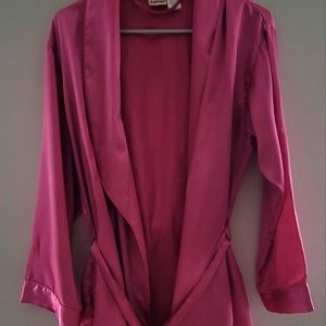 Silky robe